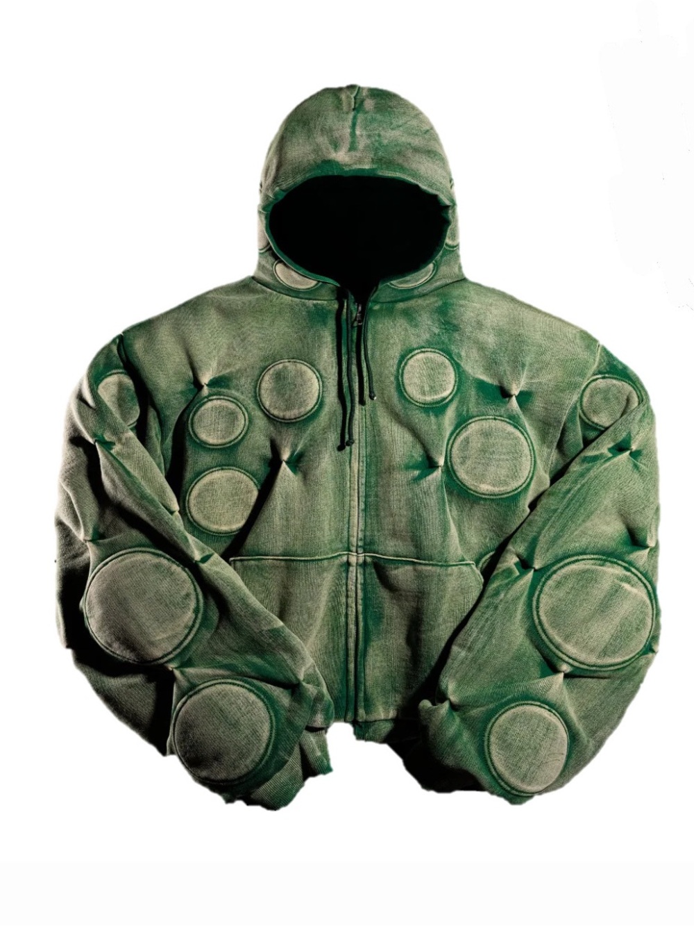 NWT BadSon Oxygen Green Zip-Up Hoodie